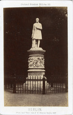 Allemagne, Berlin, Monument à Friedrich Wilhelm III, ca.1882, Vintage albumen pr