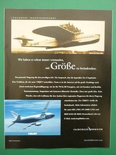6/2001 PUB FAIRCHILD DORNIER DORNIER DO X 728 JET ORIGINAL GERMAN AD