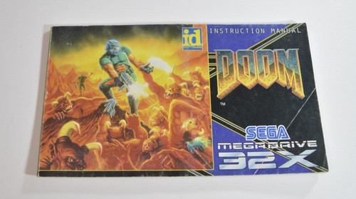 Notice doom 32x booklet - doom,