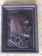 Paire de Panneaux Bois Sculpté  Religieux Ancien XVIIeme Bas Relief