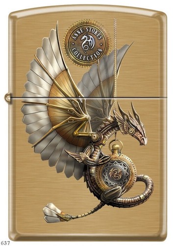 Zippo steampunk dragon by - steampunk,