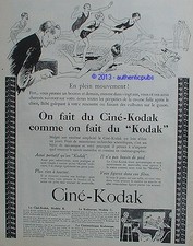 PUBLICITE CINE KODAK CAMERA