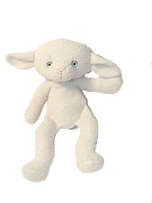 Vintage Peluche Mouton Agneau blanc Nounours 38 cm