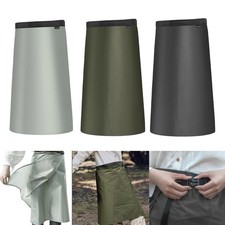 Tablier de randonnée Demi Poncho Pantalon de pluie Kilt Coupe-vent réglable