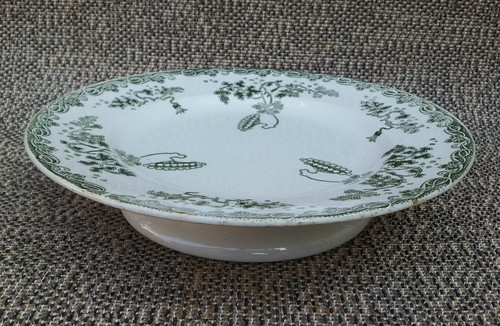 Ancienne assiette verte deco