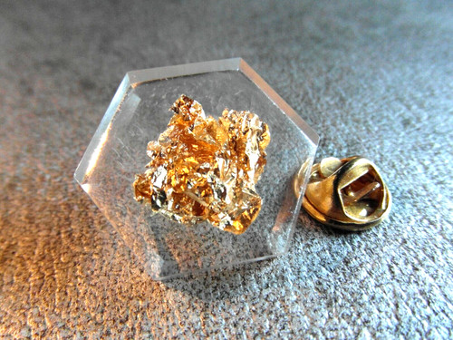 Pins pin bijou feuille - or,