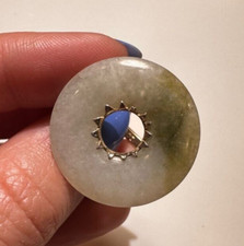 Bague Donut En Jade Celadon