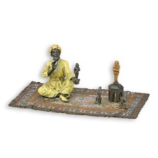 Sculpture en bronze coloré