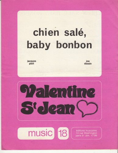 Partition valentine jean - valentine, /