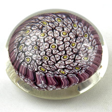 SULFURE / PRESSE-PAPIER Ancien MILLEFIORI Verrerie MURANO ITALY, verre/design...