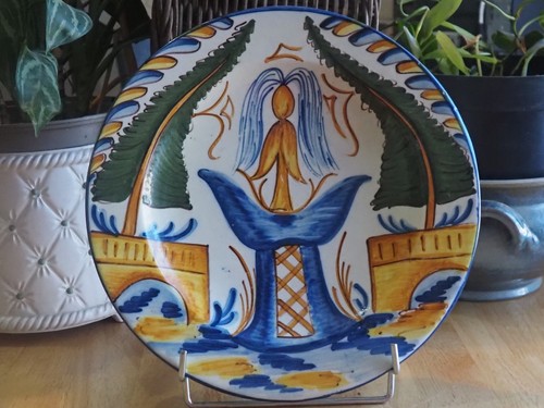 Ancien plat deco ceramique - plat,