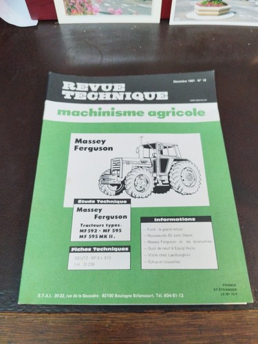 Revue technique machinisme - technique,