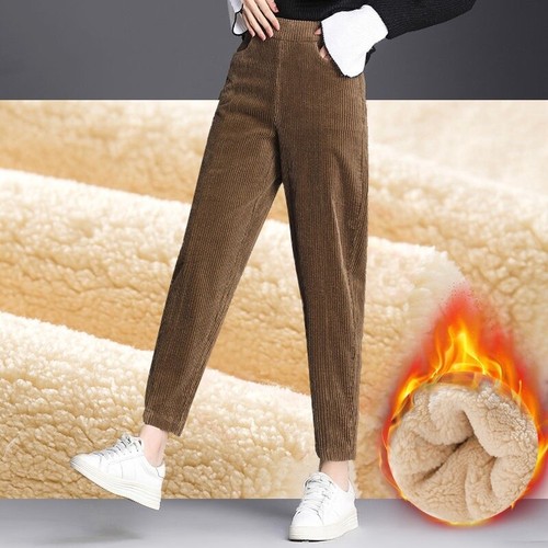 Femme velours pantalon - femme, polaire