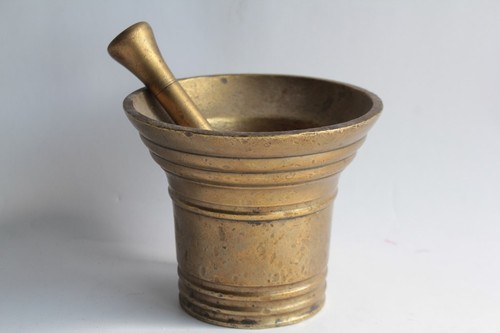 Ancien mortier pilon bronze - et,