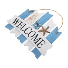  Panneau Bienvenue Décoration De Porte D'entrée Décoratif Bois Suspendu Mur