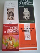 LOT 4 VOLUMES BOUDDHISME : Dictionnaire Anthologie Principes Philosophies