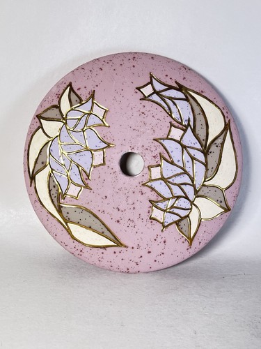 Vintage studio pottery ikebana - vintage,