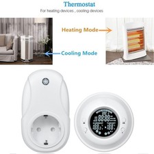 Thermostat sans fil programmable pour prise avec télécommande température