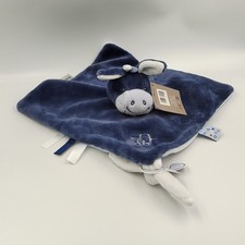 Doudou plat ane bleu marine