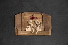 Zelda Ocarina of Time Nintendo 64 cartouche en bois gravé
