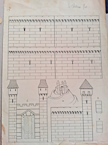 Planche originale découper - à,