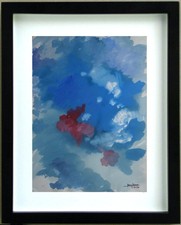 Dessin Gouache  COMPOSITION ABSTRAITE  Signé JEAN SEMICHON (1912/2000) h