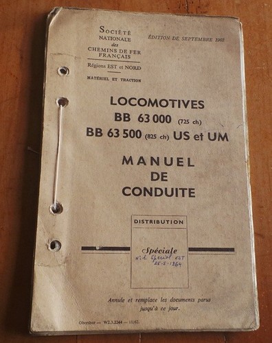 Rare sncf manuel de conduite - rare,