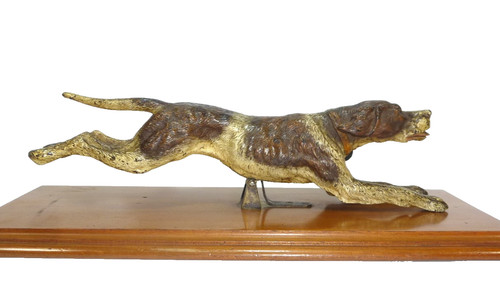 Chien chasse bronze - en,
