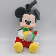 Doudou musical Mickey gris rouge vert balle DISNEY BABY - 36131