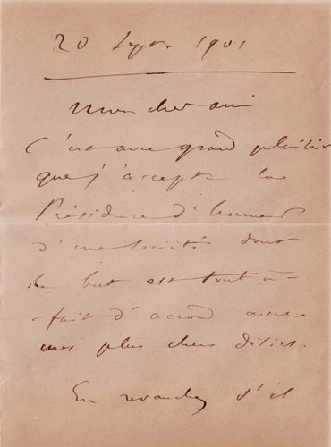 Camille saint saëns - saint-saËns, lettre