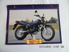 CARTE FICHE MOTO YAMAHA TW 125