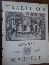 Cognac MARTELL + biscuit GONDOLO publicité papier FRANCE ILLUSTRATION 1949