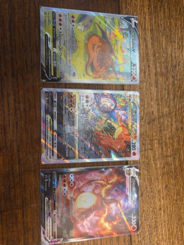 Carte pokemon dracaufeu - 3x,