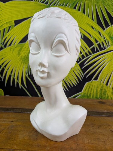 Vintage sculpture twiggy tête - vintage,