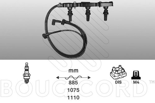 Fils bougies faisceau - /,