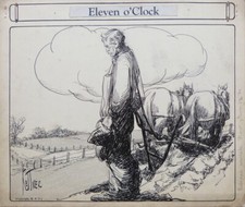 Dessin original de Magnus KETTNER (1890-1963) cartoon vers 1915