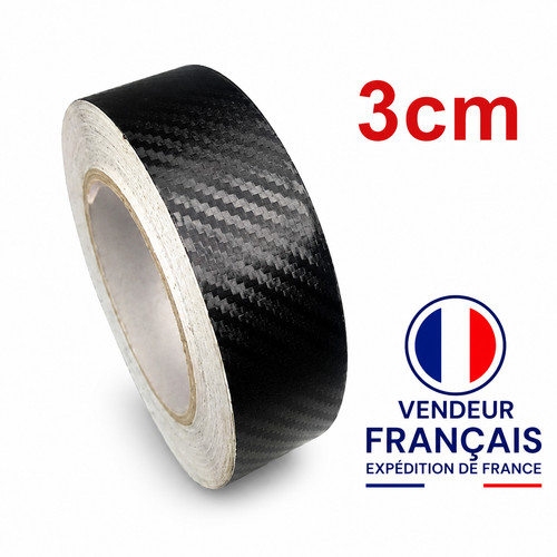 Bande film vinyle carbone - carbone, 3d