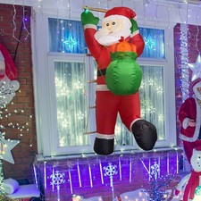 Décorations gonflables de Noël pour l'extérieur : Père Noël,