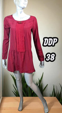 Ddp Taille 38 Superbe Robe manches longues rouge foncé