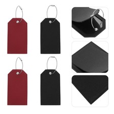  4pcs Tagages de bagages faux en cuir en cuir étiquettes étiquettes de la valise