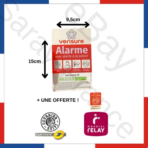 Autocollant 15x9 5cm verisure - autocollant,