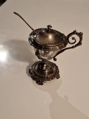 Moutardier ancien metal - metal,