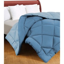 Couette double face bleue Caldo 300 gr/m² - Couette d'hiver chaude et douce 250x