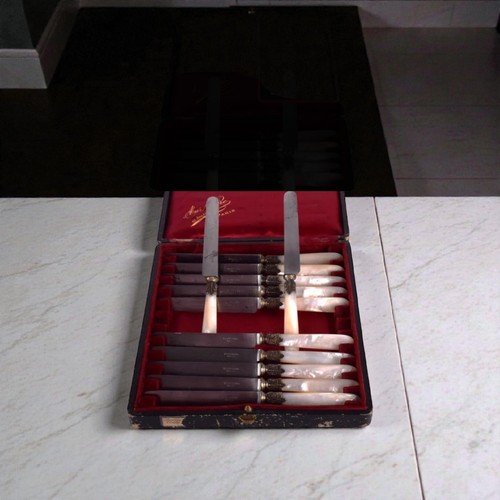 Coffret couteaux anciens - 12,