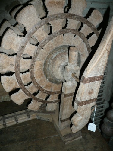 Ancien rouet indien - bois, /