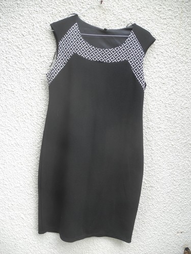 Robe noir droite - robe,