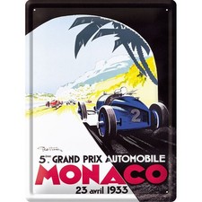 Grande plaque métal vintage