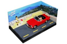 SIMCA ARONDE 1300 OCEANE 1957 - Voiture rouge RN7 France car - 1/43 IX ALTAYA 37