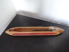 Grande navette de métier à tisser de 51 cm, très bel objet décoratif