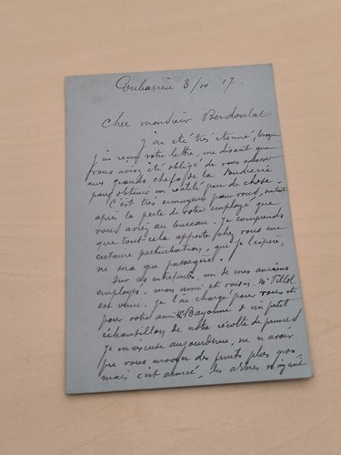 Lettre poilu grande guerre - lettre,